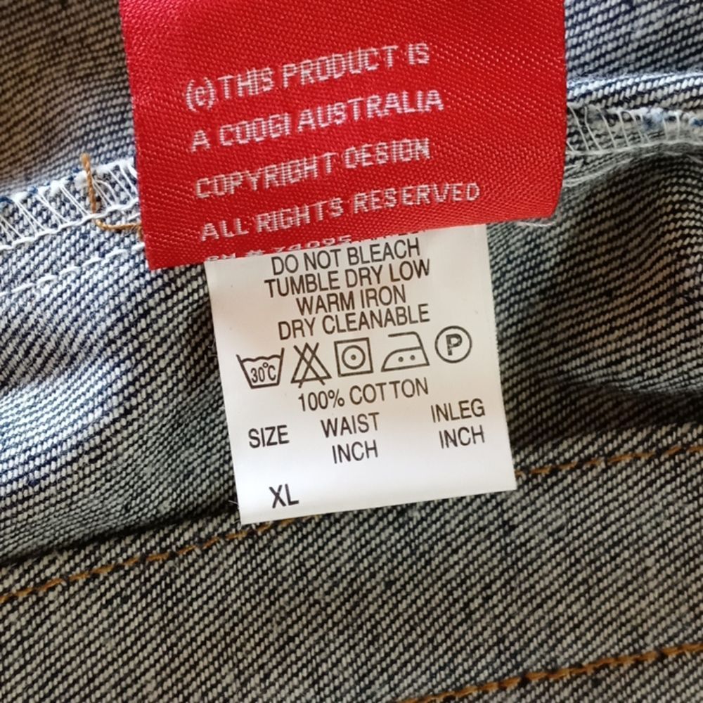 COOGI Cotton Down Under Blue Jean 6 Pocket Jacket Crispy - Picture 11 of 16